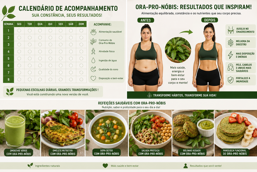 GUIA DEFINITIVO EMAGRECIMENTO FEMININO E MASCULINO COM ORA-PRO- NÓBIS 2026